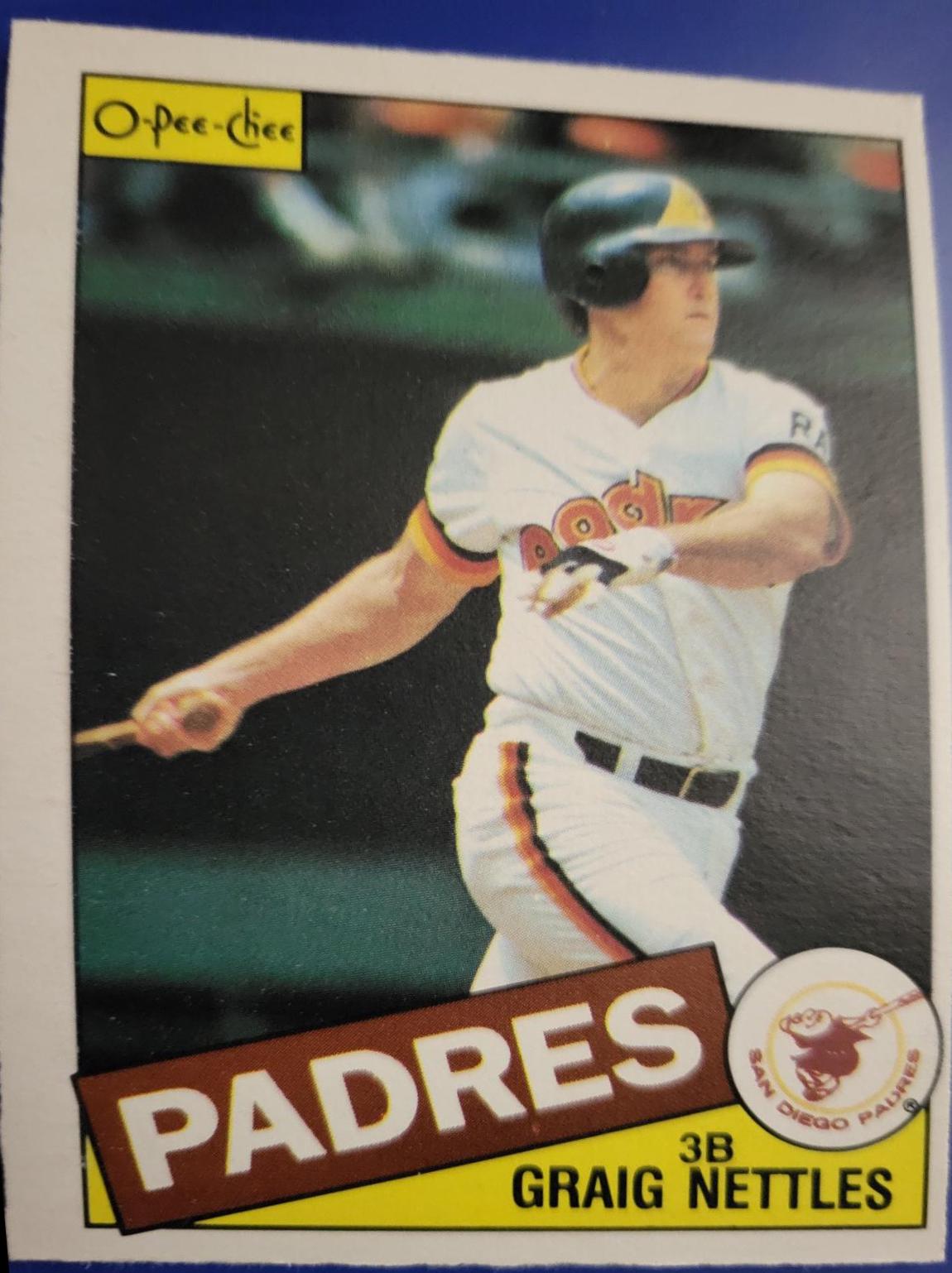 Craig Nettles #35 Baseball Cards 1985 O Pee Chee