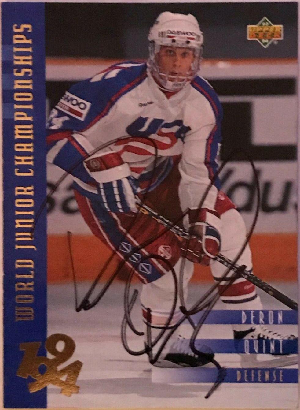 Deron Quint #561 Hockey Cards 1993 Upper Deck