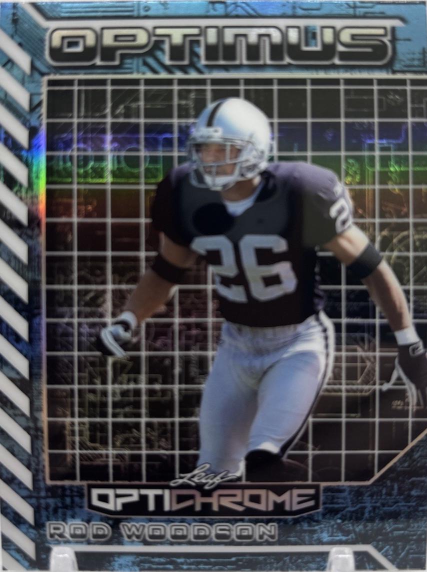 Rod Woodson #OB-42 2025 Leaf Optichrome Optimus Football
