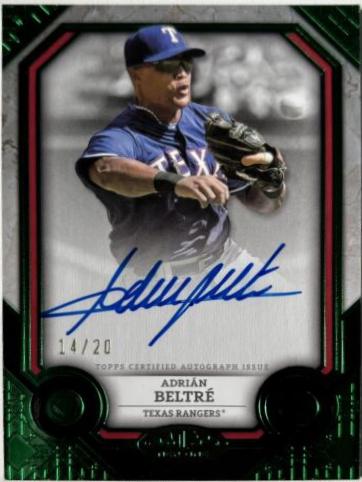 Adrian Beltre [Green Foil] #T1A-AB