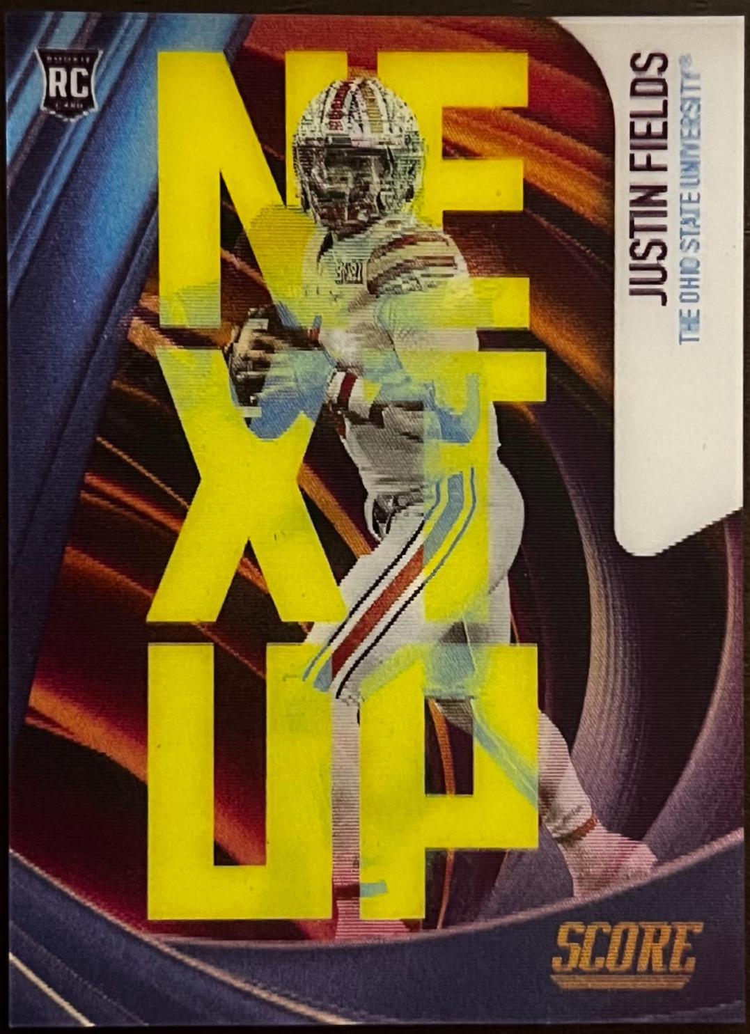 Justin Fields #NU2 Football Cards 2021 Panini Score Next Up