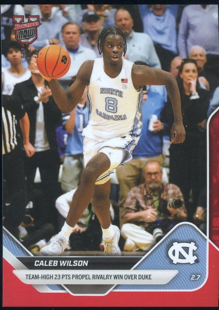 Caleb Wilson [Red] #70 Prices | 2025 Bowman U Now | Basketball Cards
