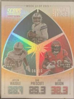 Jaylen Waddle, Dak Prescott, Joe Mixon