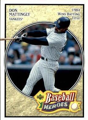 Don Mattingly #21 Baseball Cards 2005 Upper Deck Baseball Heroes