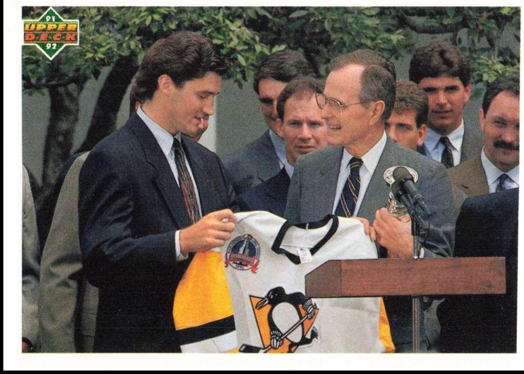 White House Welcome: Lemieux #47 Hockey Cards 1991 Upper Deck