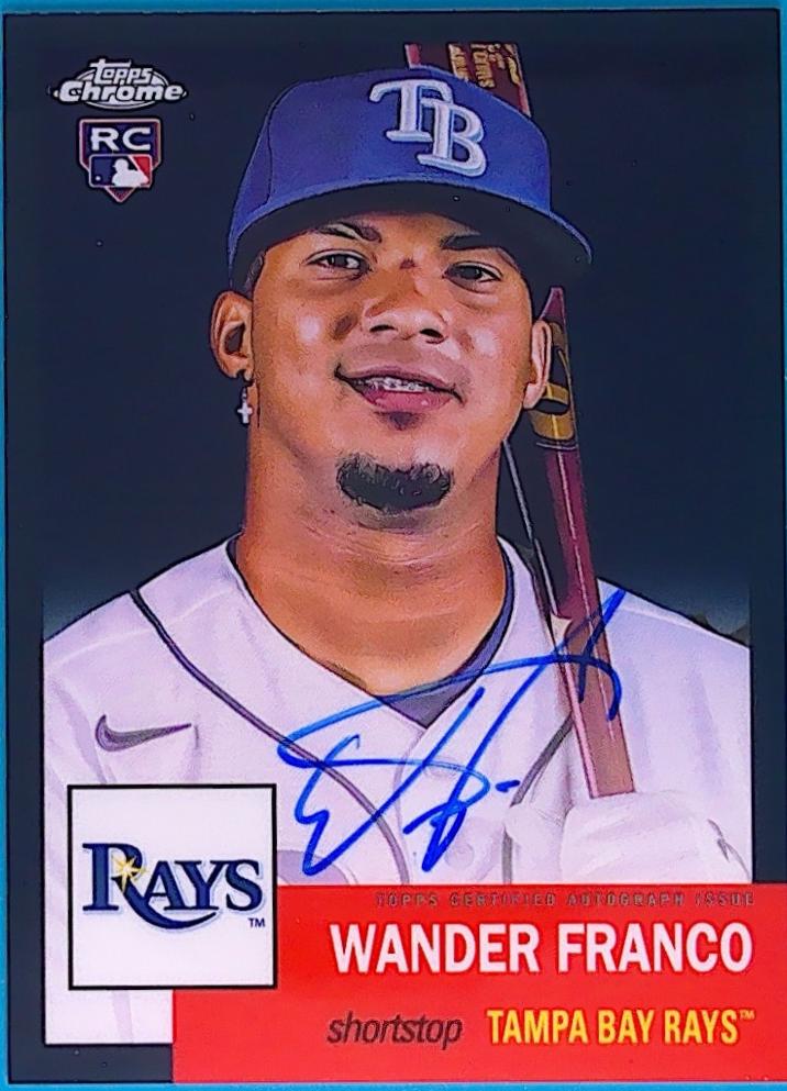 Wander Franco [Black Refractor] #CPA-WF