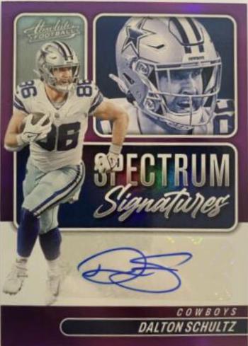 Dalton Schultz #SPEC-DS 2022 Panini Absolute Football Spectrum Signatures