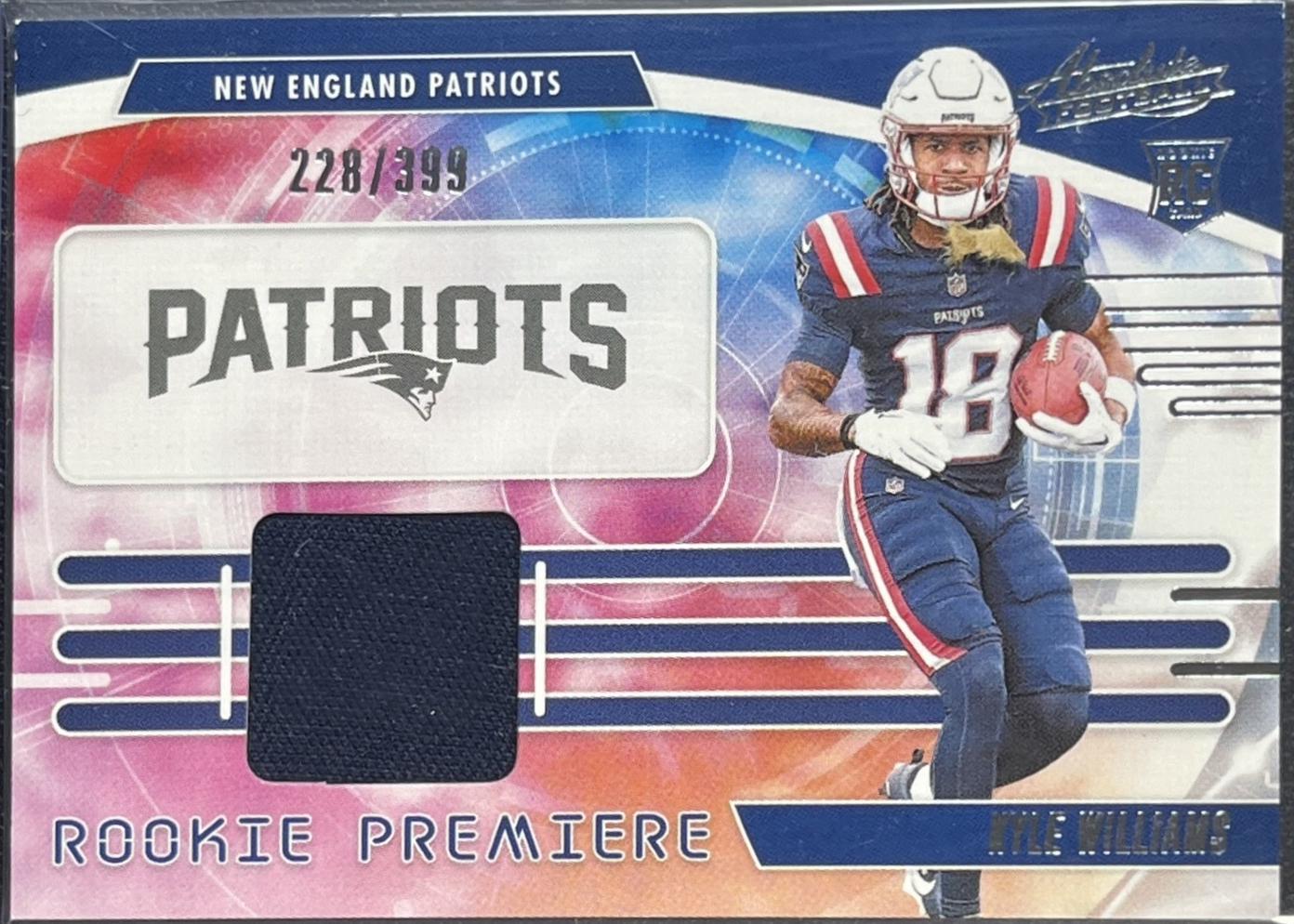 Kyle Williams #19 2025 Panini Absolute Rookie Premiere Materials Football