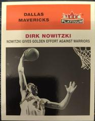 Dirk Nowitzki #211 Basketball Cards 2001 Fleer Platinum Prices