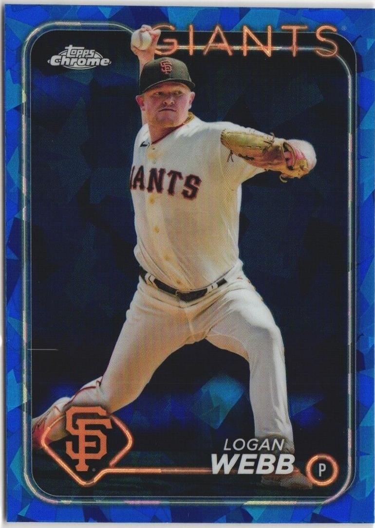 Logan Webb #4 Baseball Cards 2024 Topps Chrome Sapphire