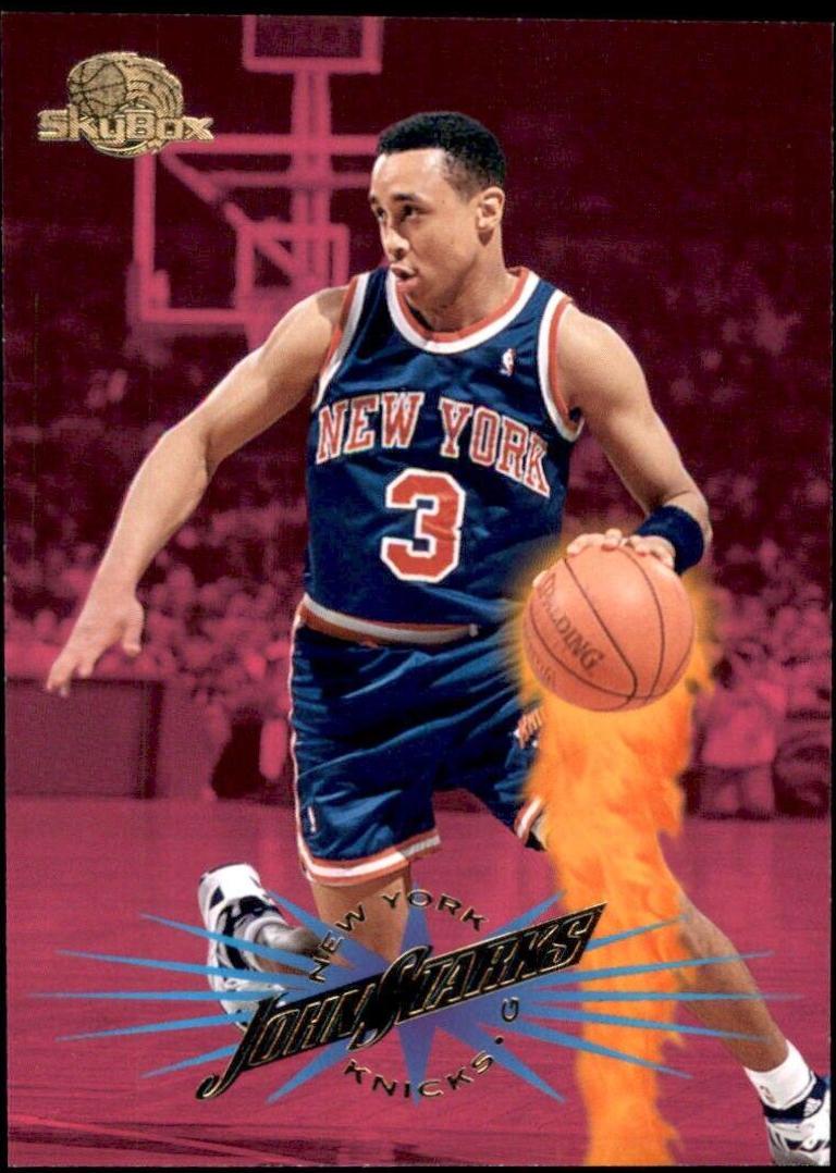 John Starks #85 Basketball Cards 1995 Skybox Premium