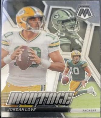 Jordan Love #M-11 Football Cards 2024 Panini Mosaic Montage