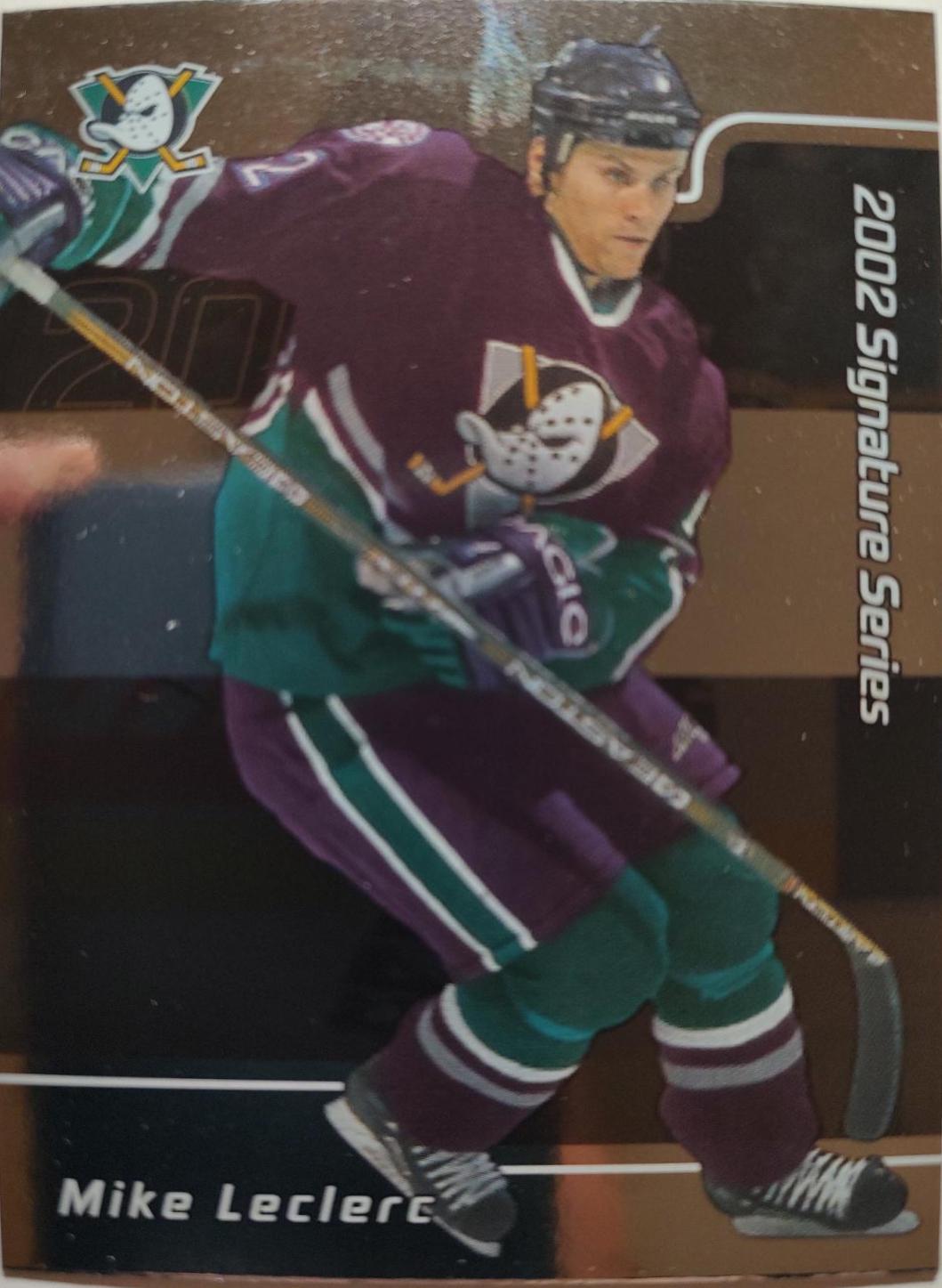 Mike Leclerc #73 2001 Be A Player Update Signature Series Hockey