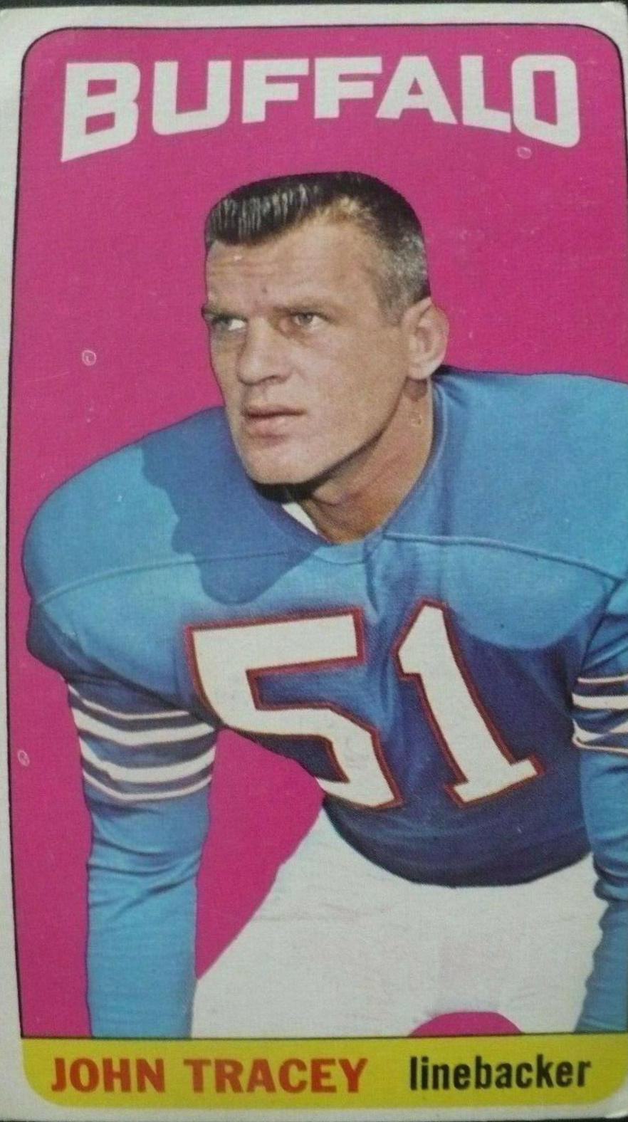 John Tracey #43 Football Cards 1965 Topps