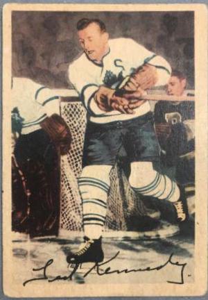 Teeder Kennedy #7 Hockey Cards 1953 Parkhurst