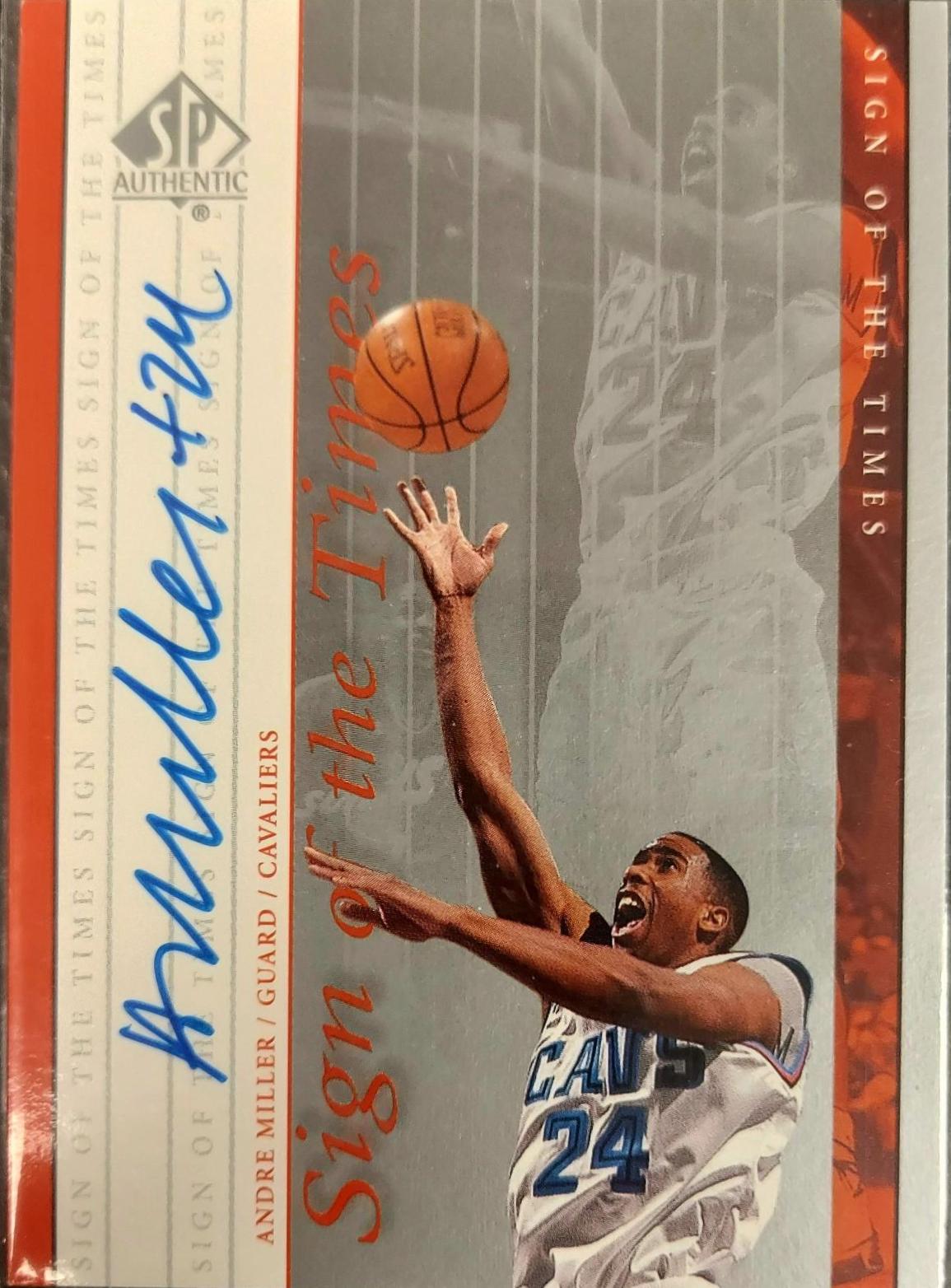 Andre Miller #AM Basketball Cards 1999 SP Authentic Sign of the Times