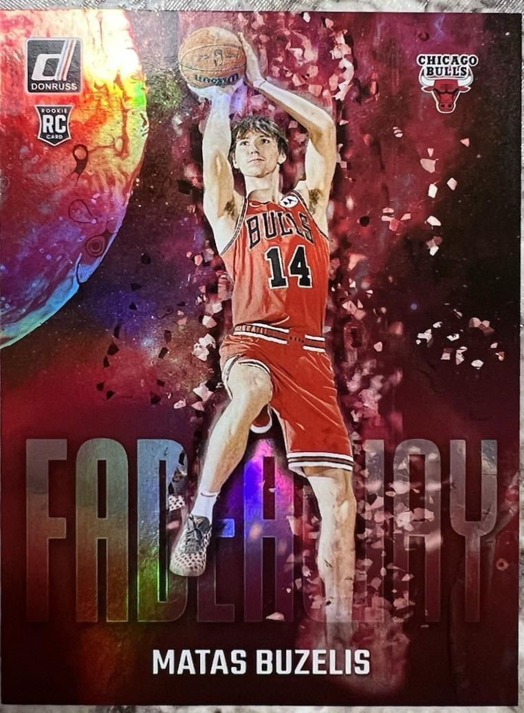 Matas Buzelis #7 Basketball Cards 2024 Panini Donruss Fadeaway