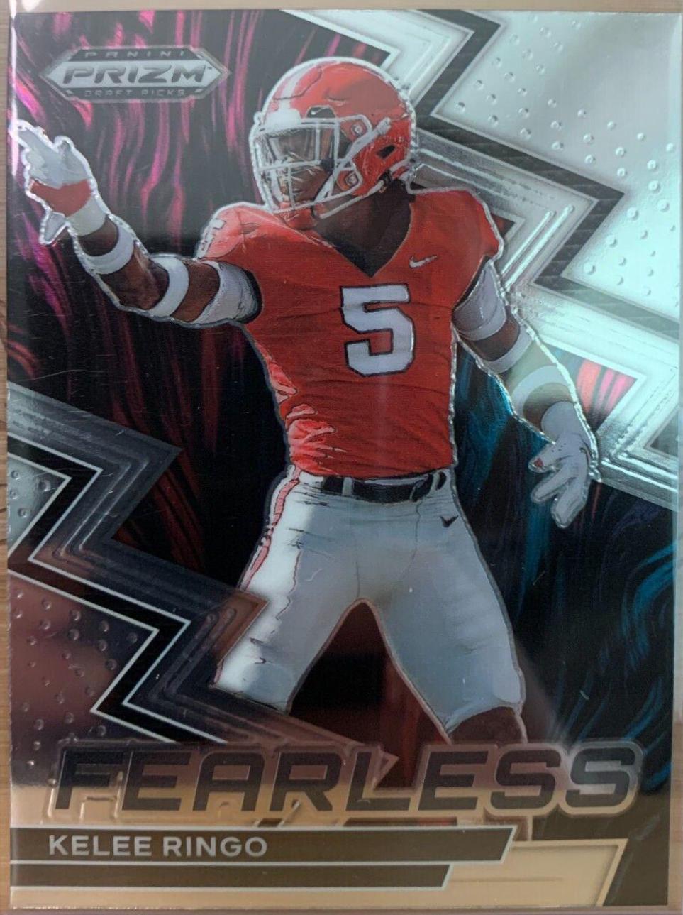 Kelee Ringo #F-10 Football Cards 2023 Panini Prizm Draft Picks Fearless