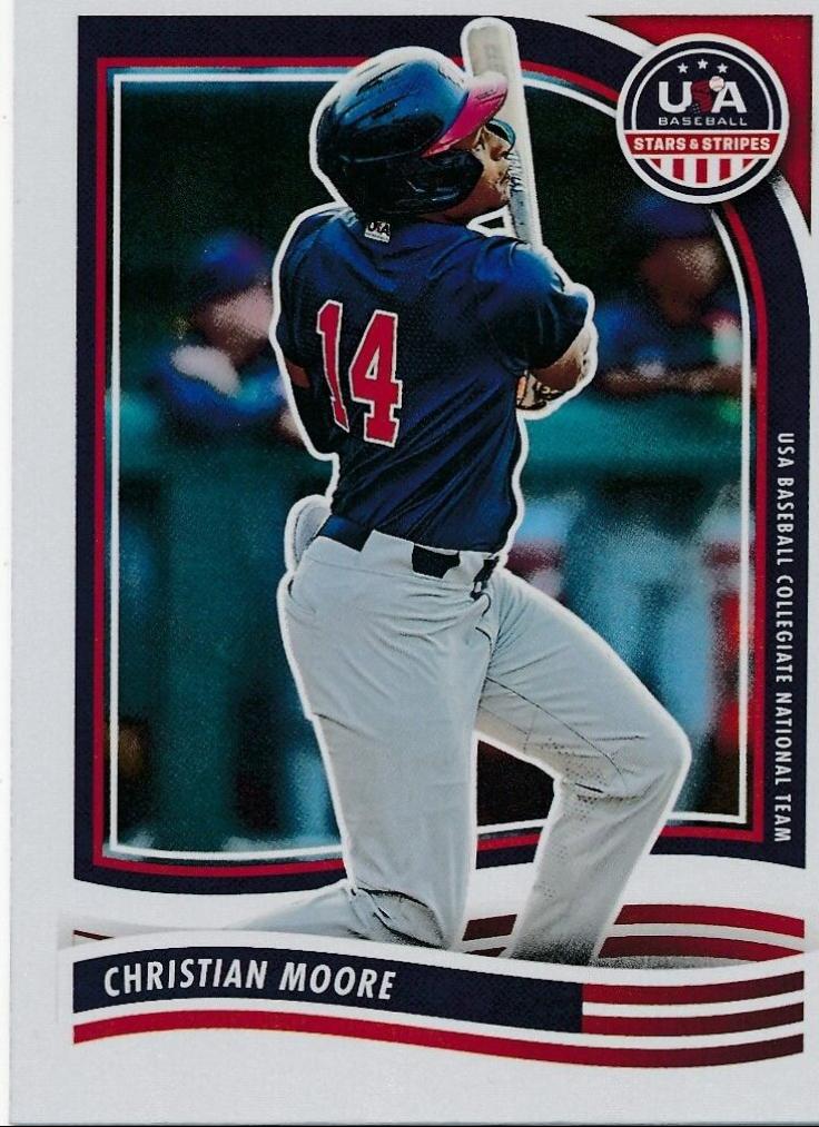Christian Moore #88 2024 Panini Stars & Stripes Baseball