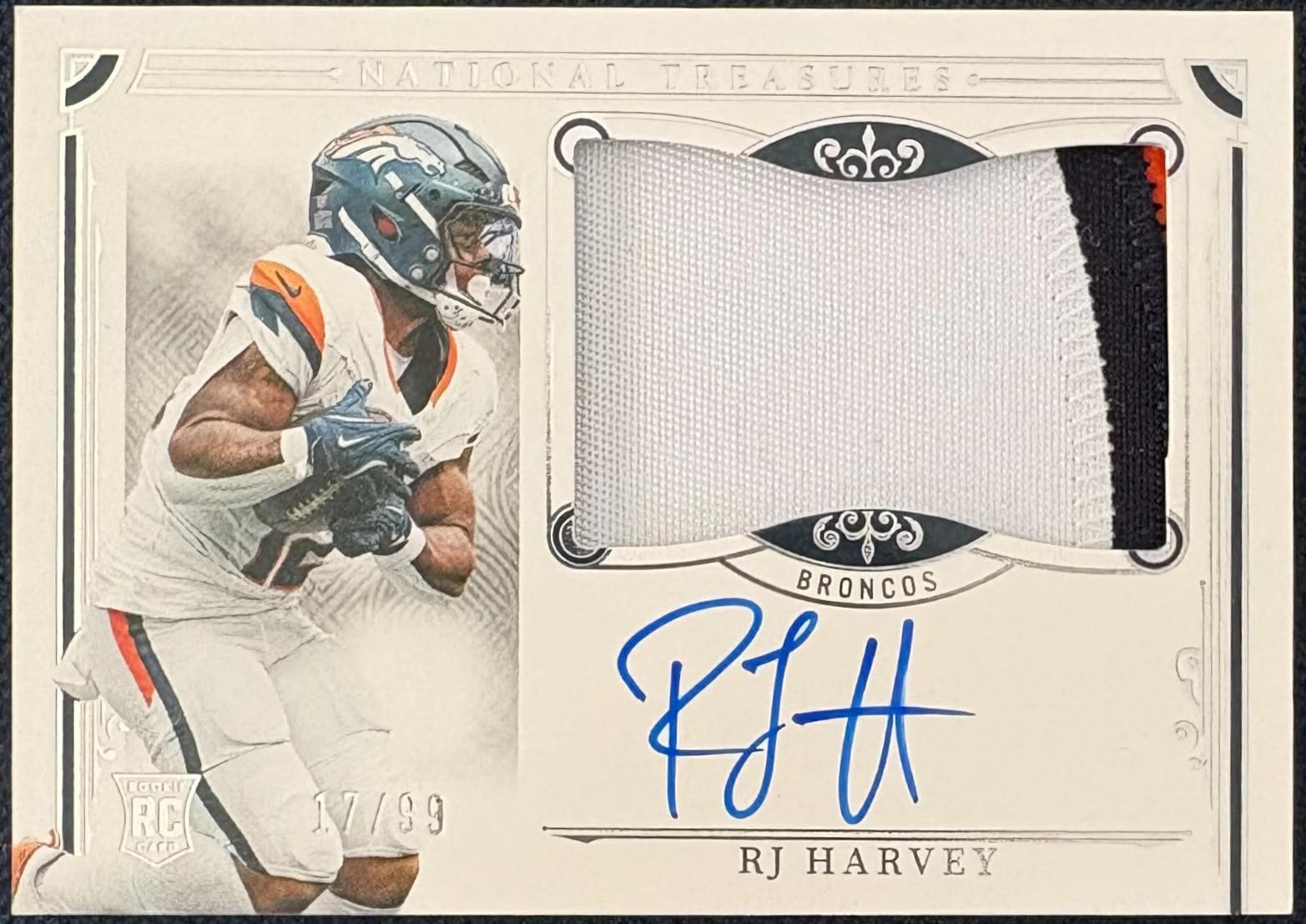 RJ Harvey [Rookie Patch Autograph] #173