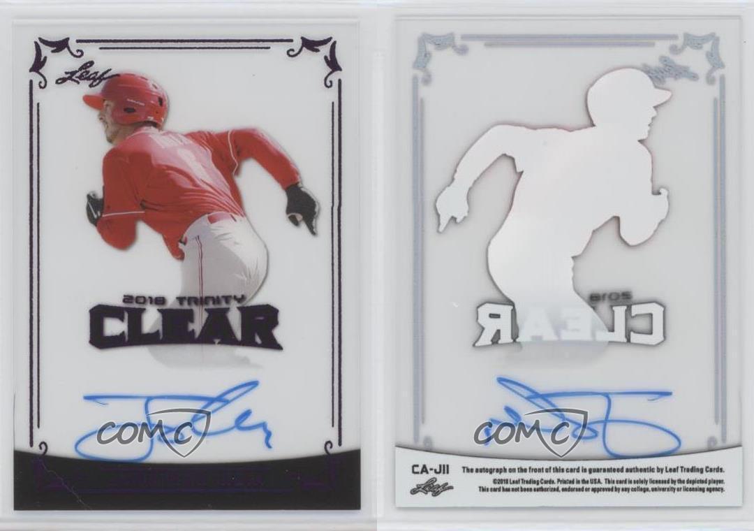 Jonathan India #CA-JI1 Baseball Cards 2018 Leaf Trinity Clear Autographs