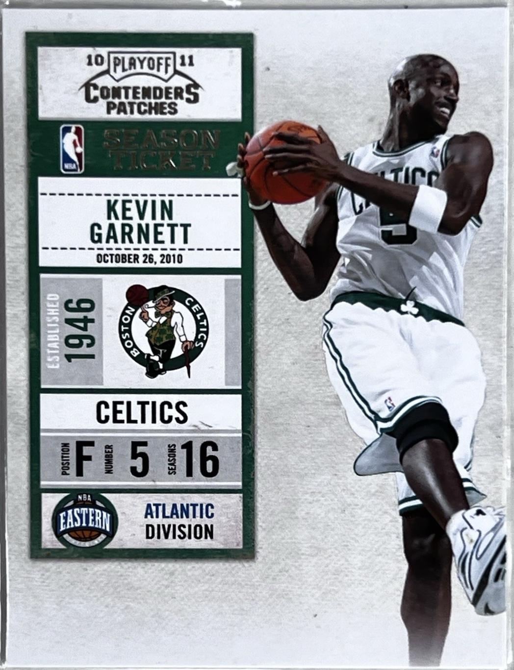 Kevin Garnett #55 Basketball Cards 2010 Panini Playoff Contenders Patches
