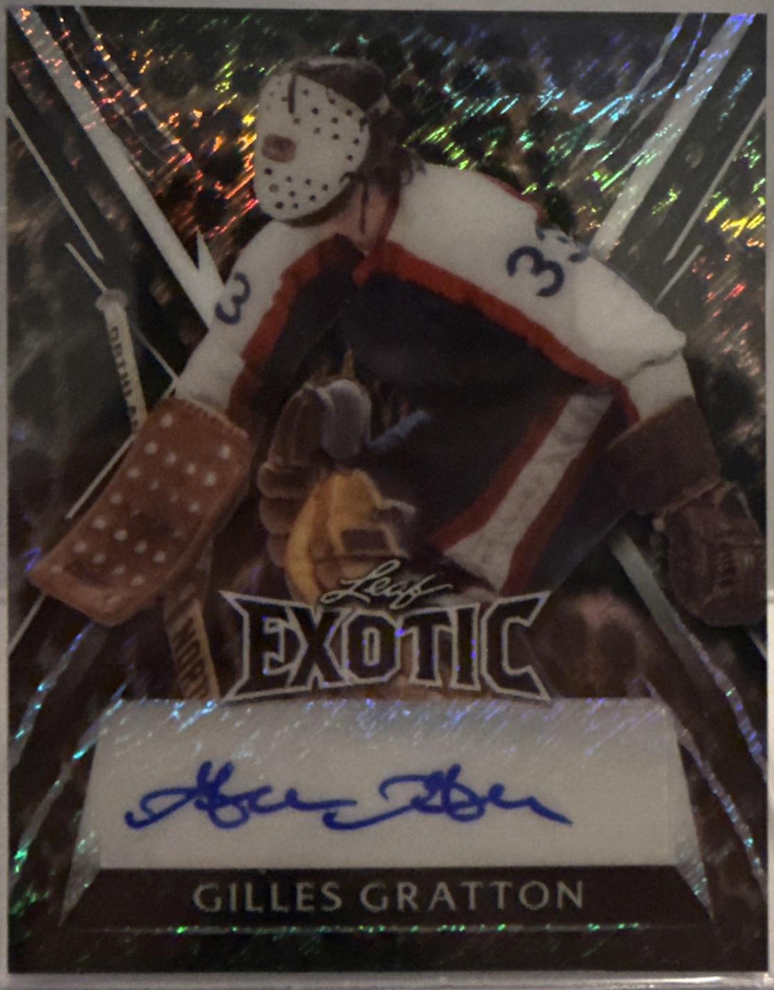 Gilles Gratton #E-GG2 2024 Leaf Metal Legends Exotic Autograph Hockey