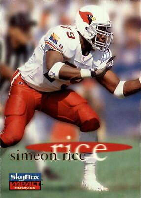 Simeon Rice #3 Football Cards 1996 Skybox Impact Rookies