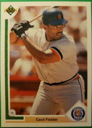 Cecil Fielder #244 Baseball Cards 1991 Upper Deck