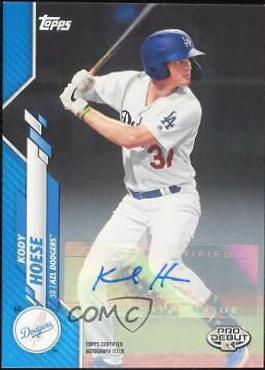 Kody Hoese #PD-117 Baseball Cards 2020 Topps Pro Debut