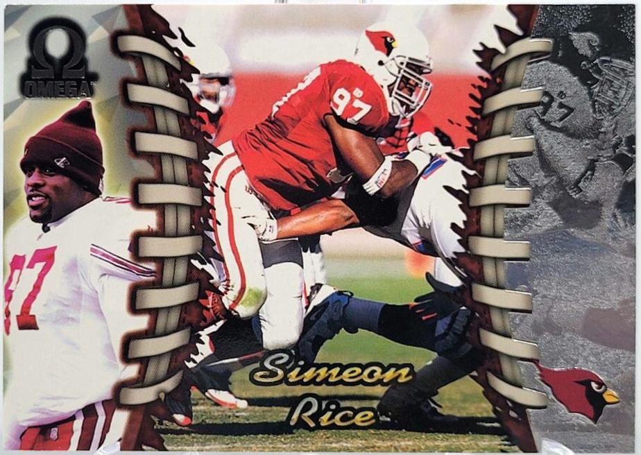 Simeon Rice #5 Football Cards 1998 Pacific Omega