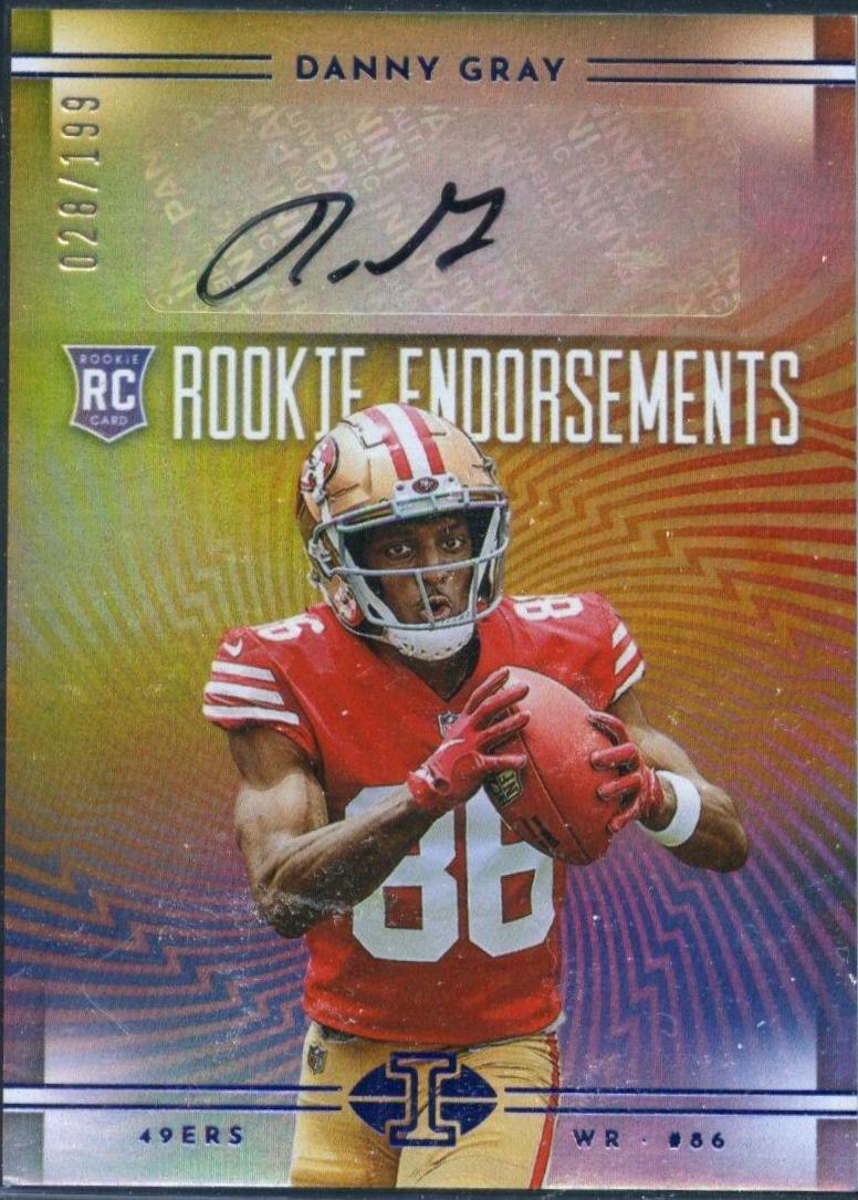 Danny Gray #RE-DG Football Cards 2022 Panini Illusions Rookie Endorsements Autographs