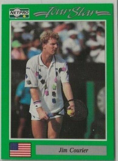 Jim Courier #28 Tennis Cards 1991 NetPro Tour Stars