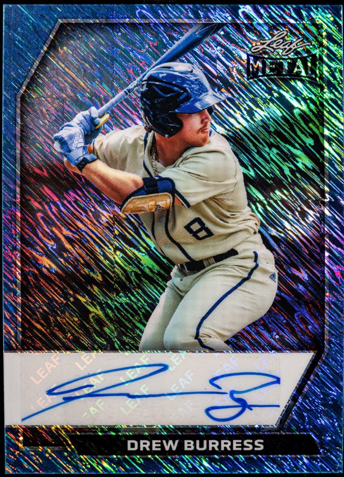 Drew Burress #BA-DB1 2026 Leaf Metal Autograph Baseball