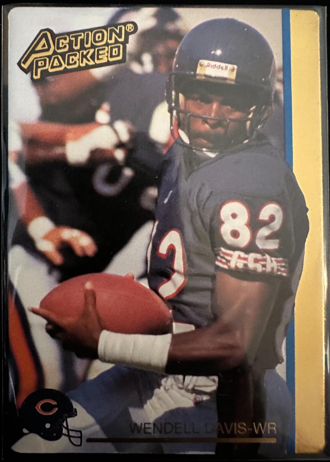 Wendell Davis #22 Football Cards 1992 Action Packed
