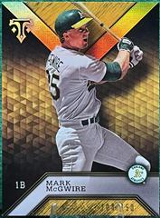 Mark McGwire [Amber] #5 Baseball Cards 2016 Topps Triple Threads Prices