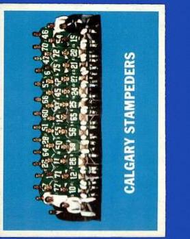 Calgary Stampeders #20 Football Cards 1963 Topps CFL