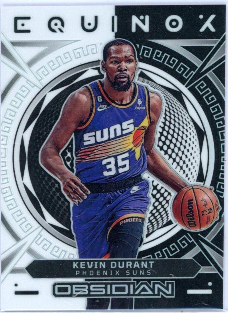 Kevin Durant #3 Basketball Cards 2022 Panini Obsidian Equinox