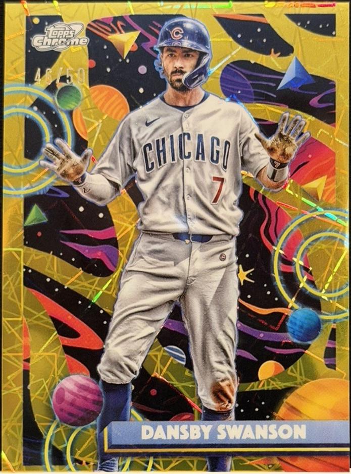 Dansby Swanson [Gold Interstellar Refractor] #187
