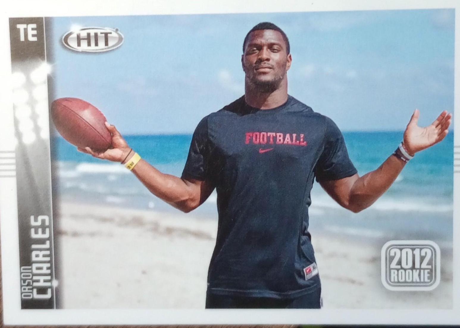 Orson Charles #121 Football Cards 2012 Sage Hit