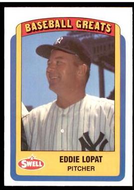 Eddie Lopat #24 Baseball Cards 1990 Swell Greats
