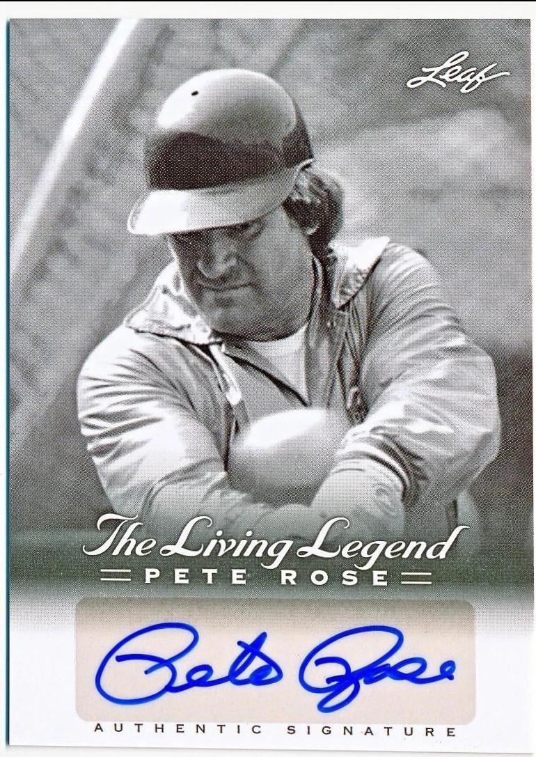 Pete Rose #AU-42 2012 Leaf The Living Legend Autograph Baseball