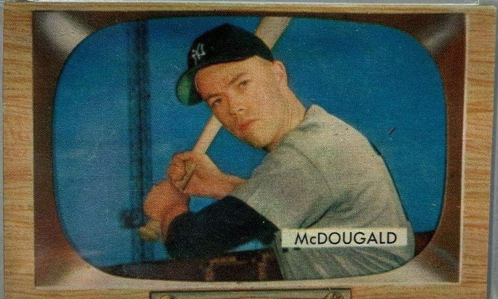 Gil McDougald #9 Baseball Cards 1955 Bowman
