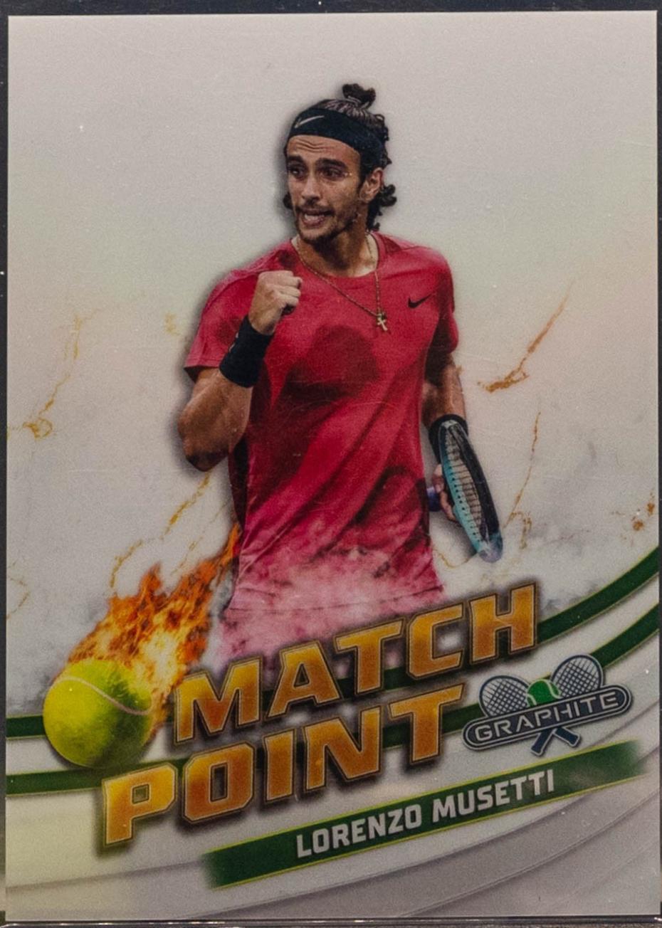 Lorenzo Musetti #MP-LMI Tennis Cards 2024 Topps Graphite Match Point
