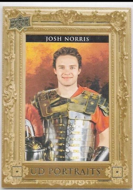Josh Norris #P-12 Hockey Cards 2023 Upper Deck UD Portraits