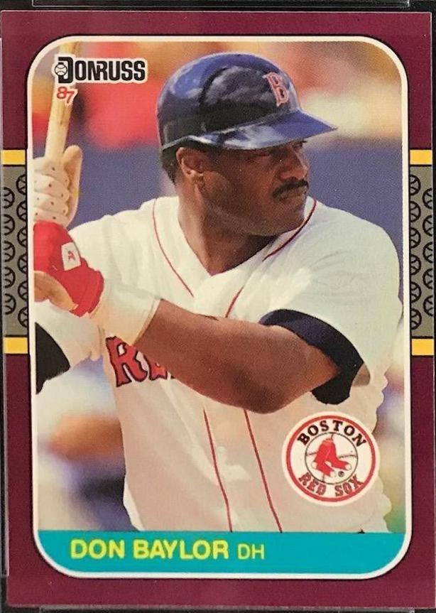 Don Baylor #186 Baseball Cards 1987 Donruss Opening Day