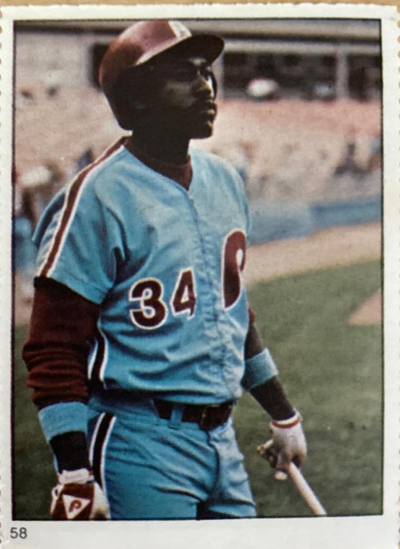 Gary Matthews #58 Baseball Cards 1982 Fleer Stamps