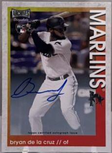 Bryan De La Cruz #AS-BDL Baseball Cards 2022 Topps Archives Snapshots Autographs