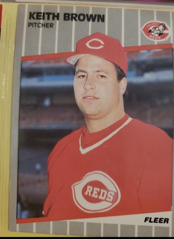 Keith Brown #154 Baseball Cards 1989 Fleer