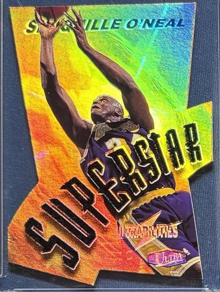 Shaquille O'Neal #4 Basketball Cards 1997 Ultra Ultrabilities Superstar